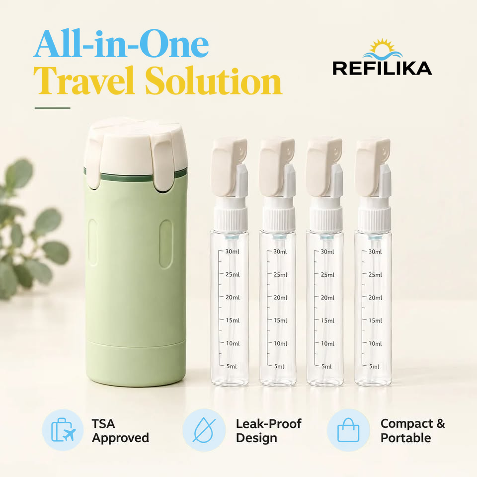 Refilika SunWave 4-in-1 Travel Dispenser