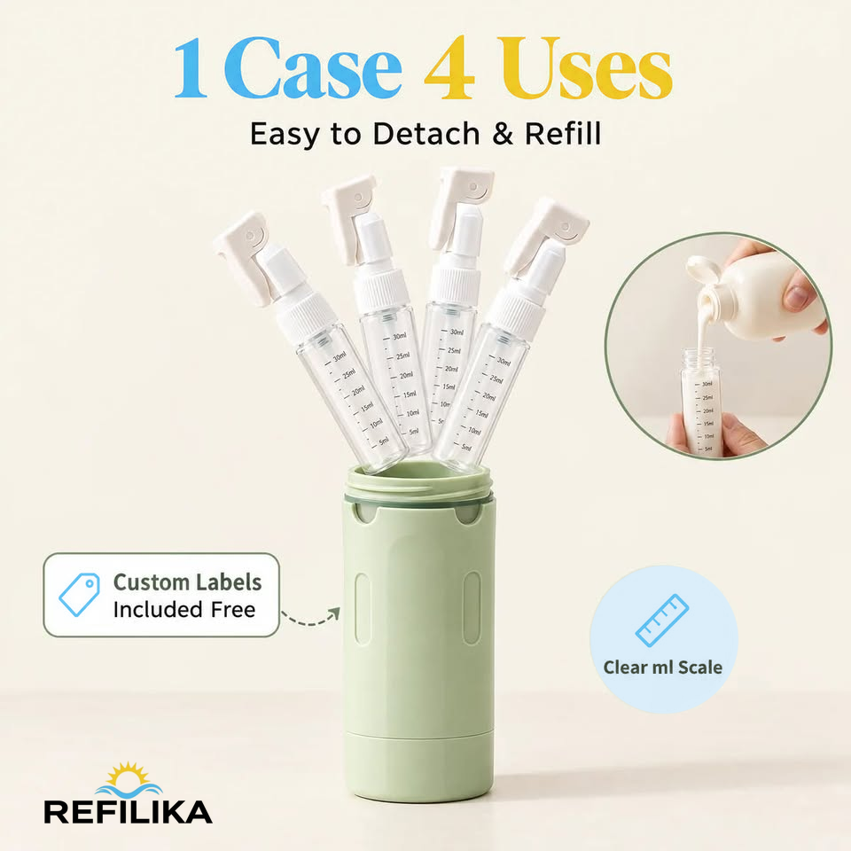 Refilika SunWave 4-in-1 Travel Dispenser