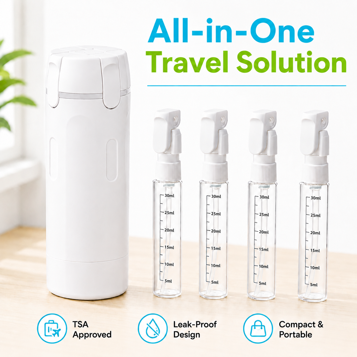 Refilika 4-in-1 Travel Dispenser