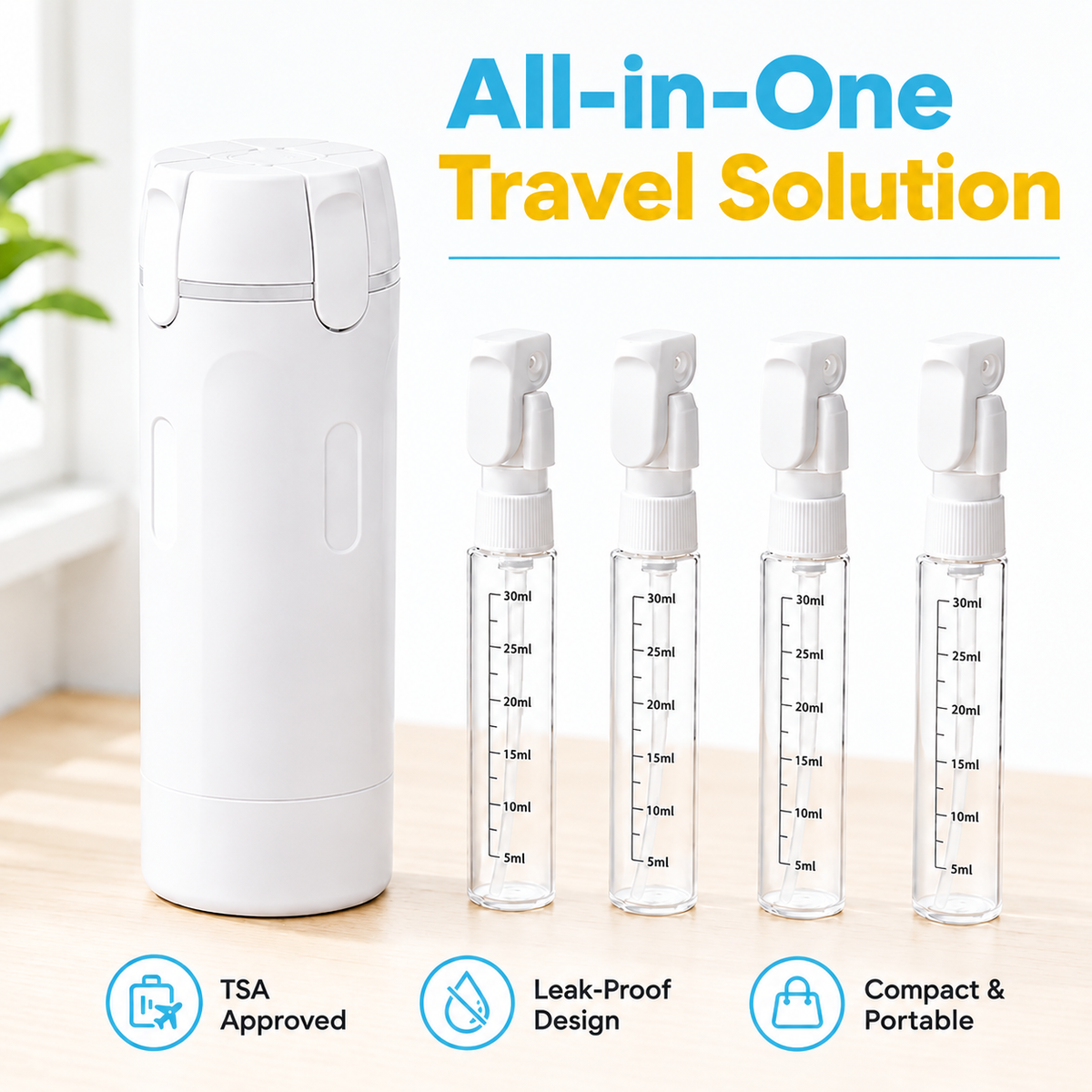 Refilika 4-in-1 Travel Dispenser